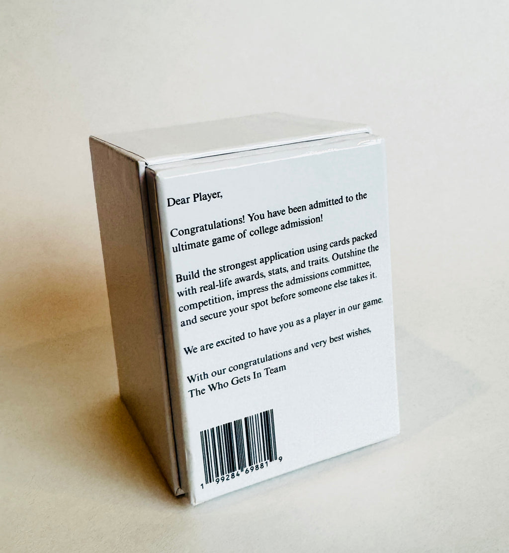 Who Gets In: The College Admissions Card Game