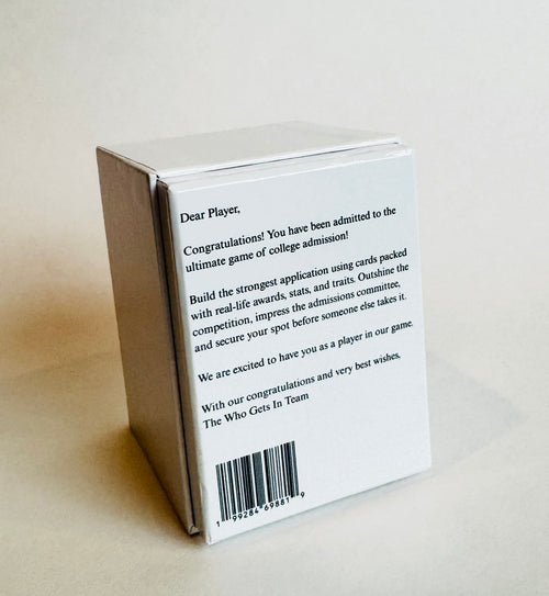 Who Gets In: The College Admissions Card Game